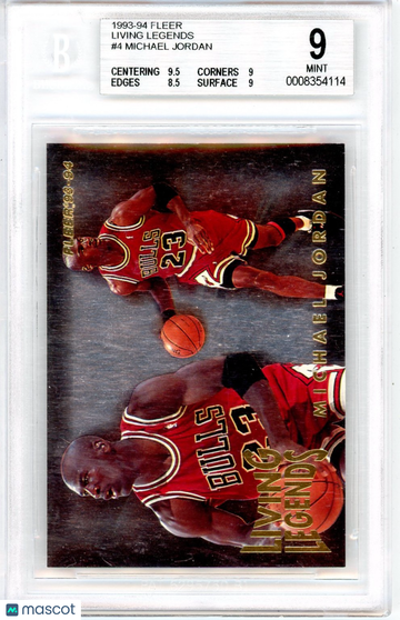 1993 Fleer Living Legends Michael Jordan #4 BGS 9