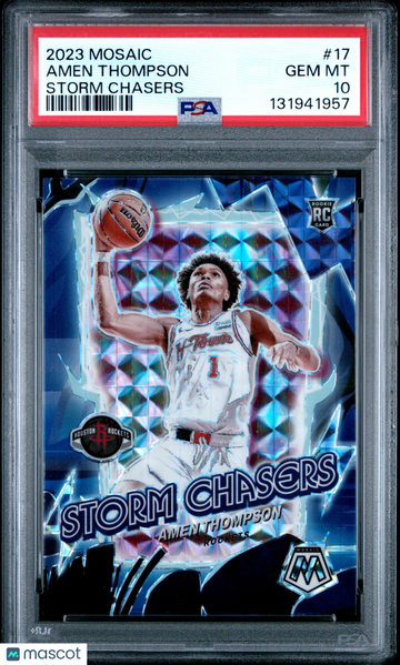 2023 Panini Mosaic Storm Chasers Amen Thompson #17 PSA 10