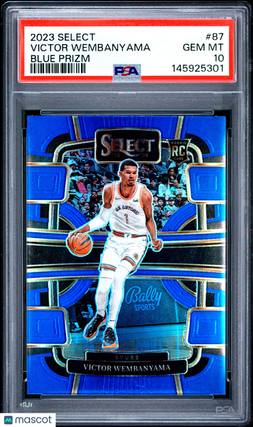 2023 Panini Select Victor Wembanyama #87 Blue Prizm PSA 10
