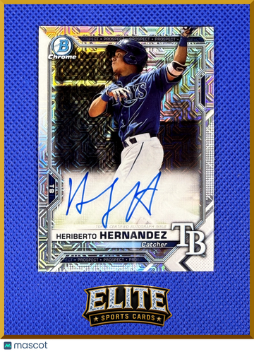 2021 Bowman Chrome Heriberto Hernandez #BCMA-HHE Mojo Refractor