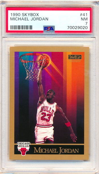 1990 Skybox #41 Michael Jordan PSA 7