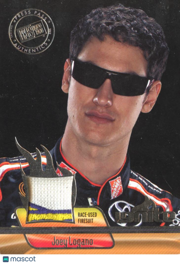 Joey Logano 2012 Press Pass Ignite Race-Used Firesuit Joe Gibbs Racing