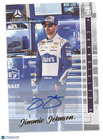 2023 Panini Chronicles Luminance Signatures Jimmie Johnson #3 Gold /10