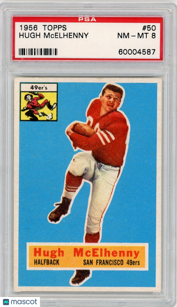 1956 Topps Hugh Mcelhenny #50 PSA 8