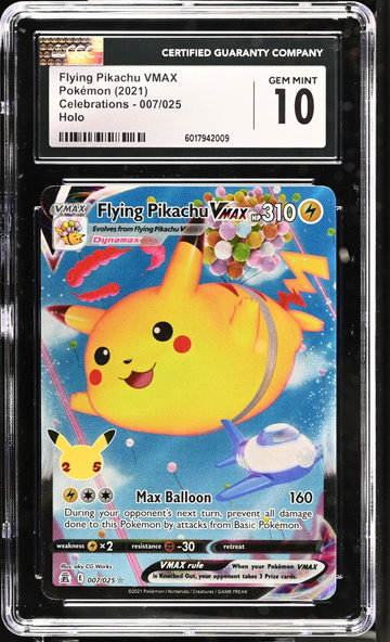 2021 Celebrations #007/025 Flying Pikachu VMAX CGC 10