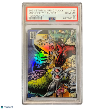 2021 Topps Chrome Star Wars Galaxy Mos Eisley Cantina #16 PSA 10