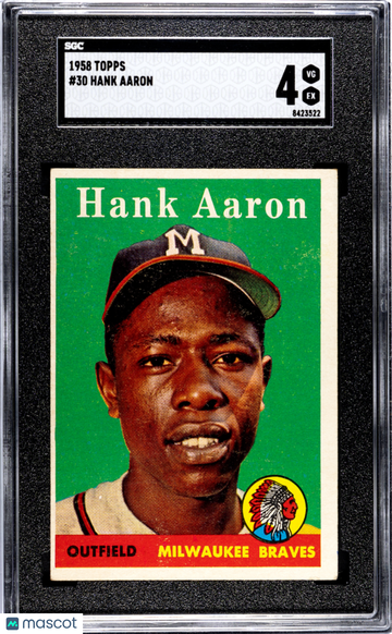 1958 Topps Hank Aaron #30 SGC 4