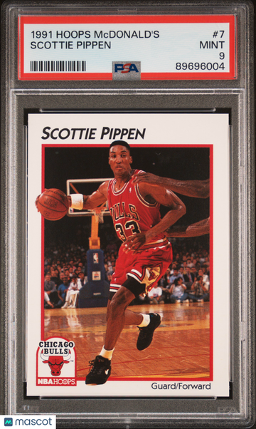 1991 Hoops Mcdonald's Scottie Pippen #7 PSA 9