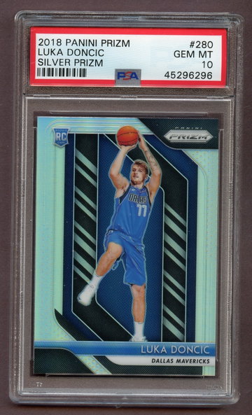 LUKA DONCIC 2018  PRIZM Silver  PSA 10 280