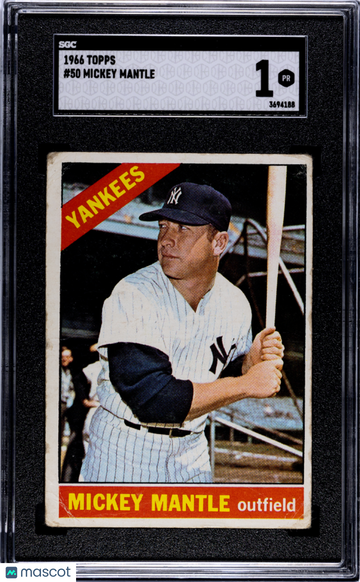 1966 Topps Mickey Mantle #50 SGC 1