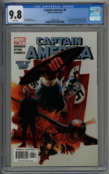Captain America 6 CGC 9.8 1st Full Winter Solider