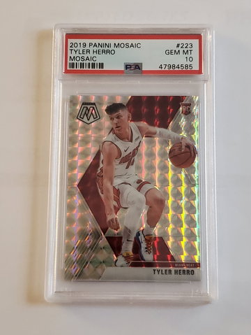 Tyler Herro Mosaic RC Mosaic Prizm PSA 10