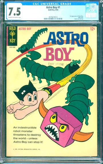 Astro Boy #1 (1965) CGC 7.5 -- 1st appearance of Astro Boy; Only issue of series