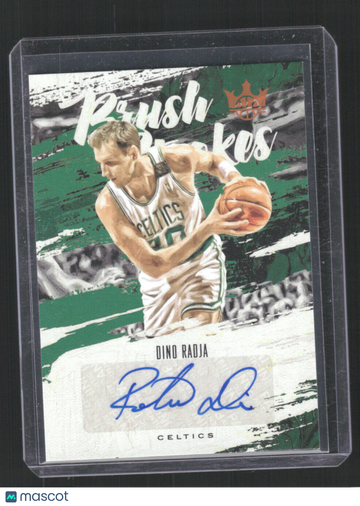 2019-20 Panini Court Kings Dino Radja #BR-DRA Brush Strokes Citrine AU,SN