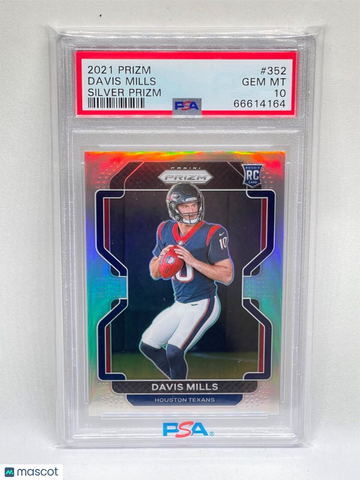 2021 Panini Prizm Davis Mills #352 Silver PSA 10