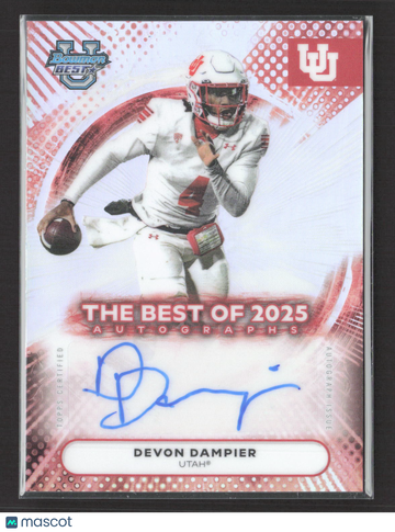 2025 Topps Bowman University Best Football Devon Dampier #BOA-DD