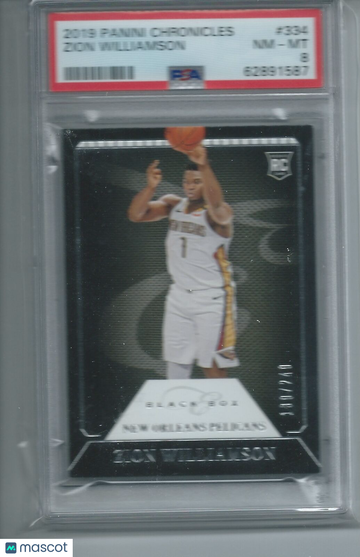 2019 Panini Chronicles Zion Williamson #334 PSA 8