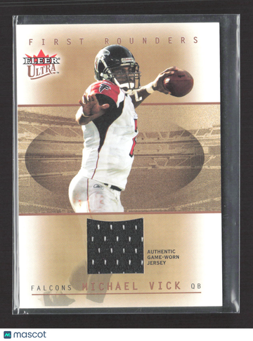 2005 Fleer Ultra First Rounders Michael Vick #FR/MV 084/150 Authentic Game-Worn Jersey