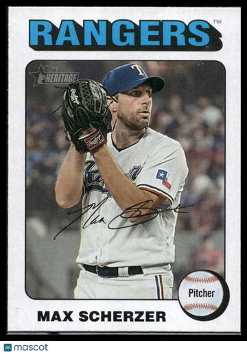 2024 Topps Heritage Max Scherzer #453 White Border