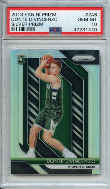Donte Divincenzo Prizm Silver PSA 10