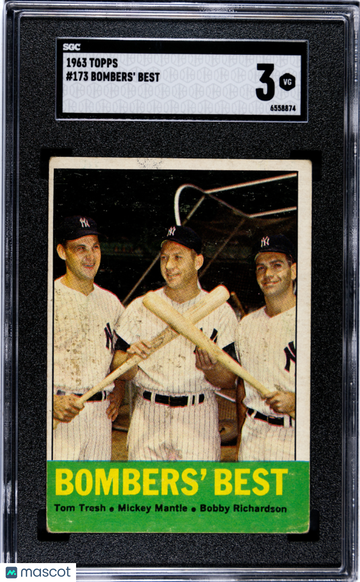 1963 Topps Bombers' Best #173 SGC 3