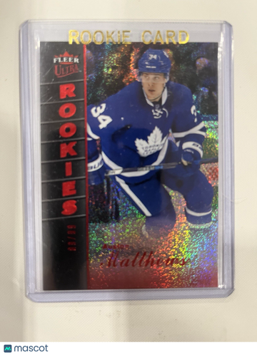 2016-17 Fleer Ultra Auston Matthews #99 Ruby Rookie