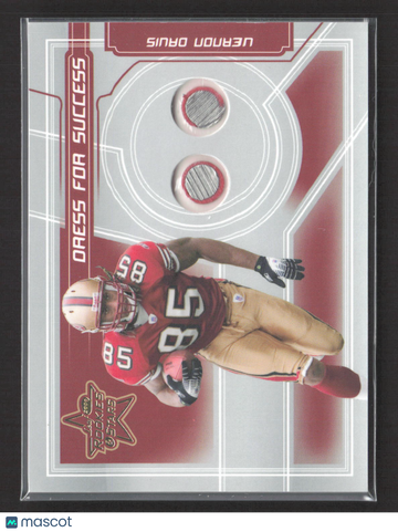 2006 Donruss Leaf Rookies & Stars Dress for Success Vernon Davis #DS-18 Authentic Helmet Piece