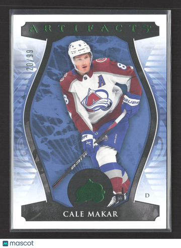 2023 Upper Deck Artifacts Cale Makar #17 Emerald 20/99