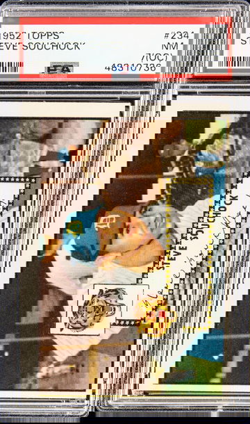 1952 Topps #234 Steve Souchock PSA 7(OC) NM
