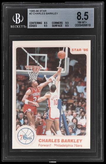 1985 Star Charles Barkley BGS 8.5