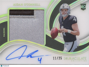 2024 Aidan O'Connell Aidan OConnell Patch Rookie Panini Authentic