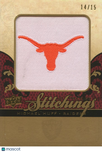 2008 Upper Deck Michael Huff Patch Upper Deck