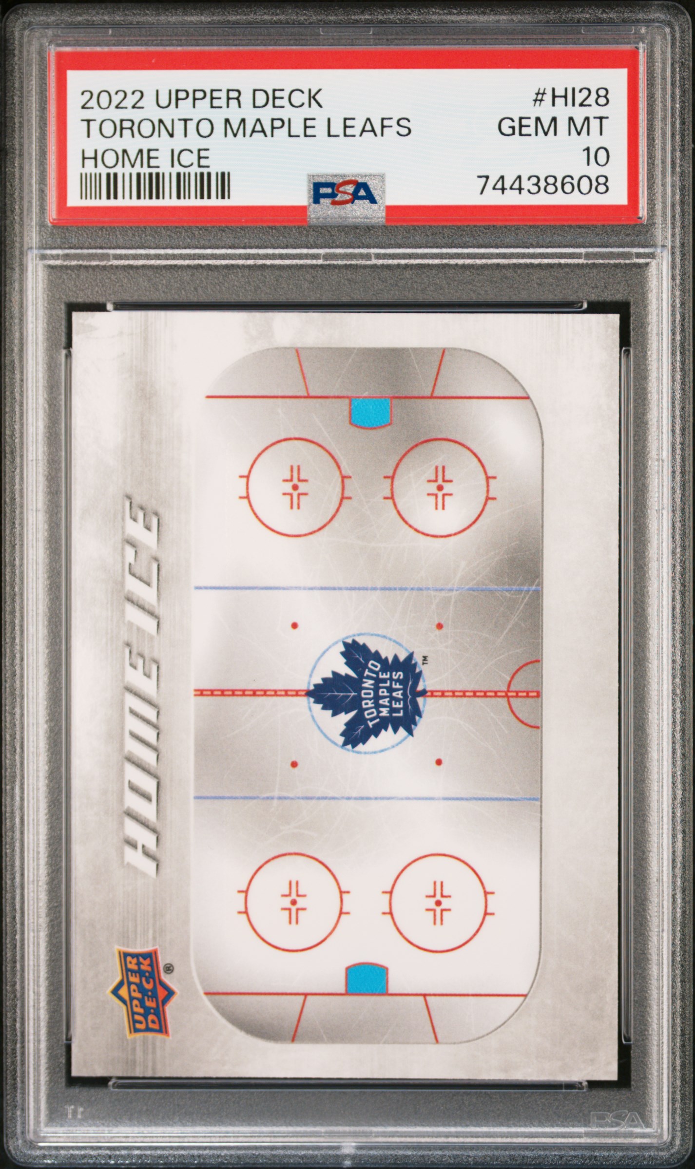 2022 Upper Deck Home Ice Toronto Maple Leafs #HI28 Home Ice PSA 10