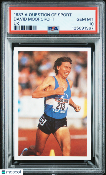 1987 A Question Of Sport Uk David Moorcroft Rookie PSA 10
