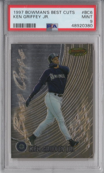 1997 Bowman's Best Ken Griffey Jr Best Cuts PSA 9