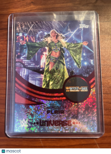 2025 Topps WWE Charlotte Flair #217 Red Topps
