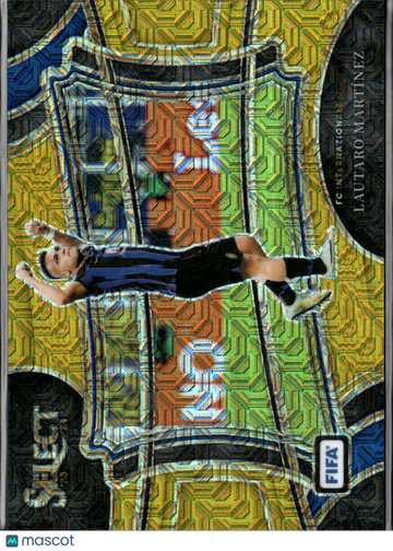 2024 Panini Select Prizm Field Level Lautaro Martinez #216 Gold Mojo /10 Trading Card Inter Milan