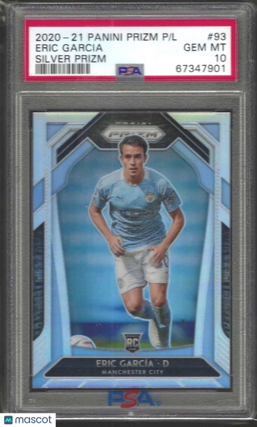 2020 Panini Prizm Premier League Eric Garcia #93 Silver PSA 10