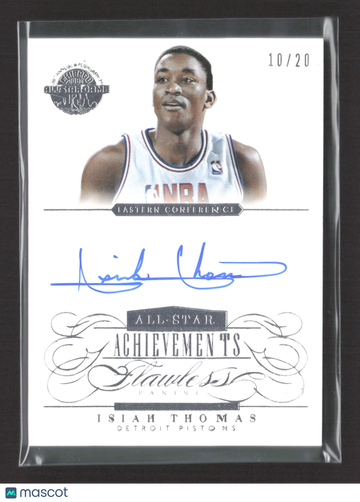 2014 Panini Flawless Isiah Thomas #ASA-IT 10/20 Auto