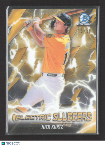 2026 Bowman Chrome Electric Sluggers Nick Kurtz #ES-22 Gold Refractor /50