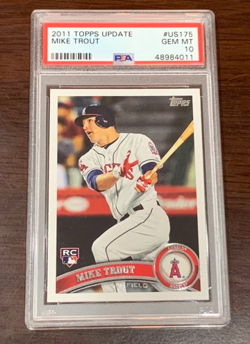 2011 Topps Update Mike Trout PSA 10