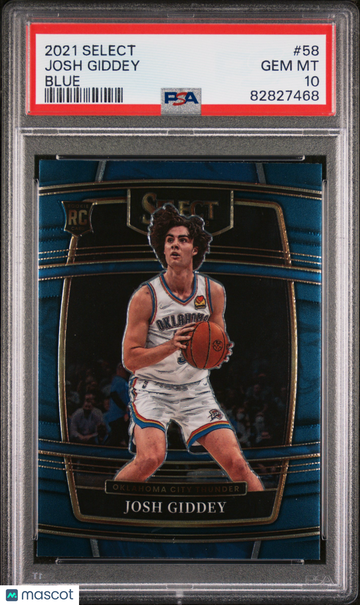 2021 Panini Select Josh Giddey #58 Blue PSA 10