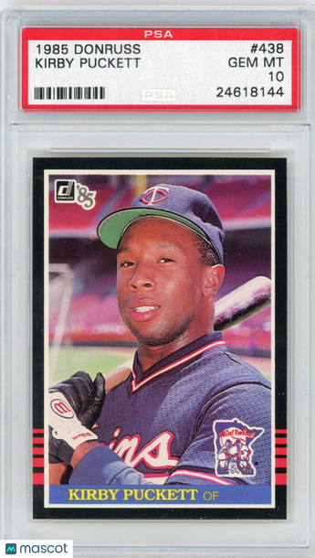 1985 Donruss Kirby Puckett #438 PSA 10