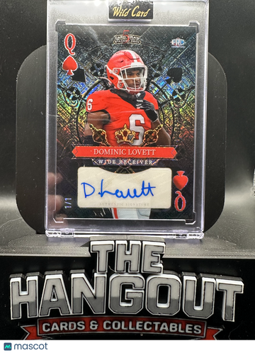 2024 Wild Card 5 Card Draw Stacked Deck Dominic Lovett #SDHS-DLA Black Prism /1