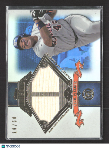 2013 Topps Tribute Cecil Fielder #FB-CF Famous Four-Baggers Relic Game-Used Memorabilia 19/50