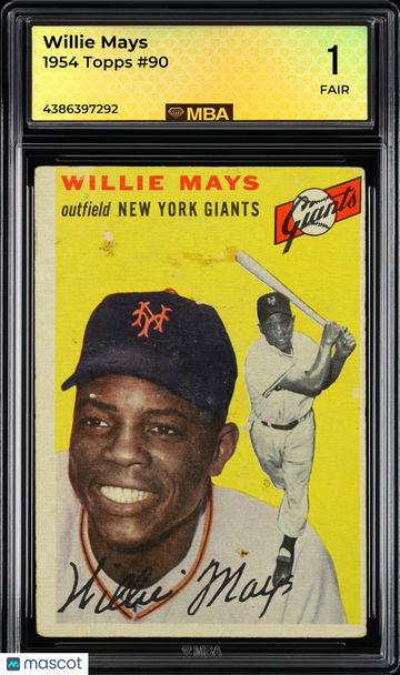 1954 Topps Willie Mays #90 MBA 1