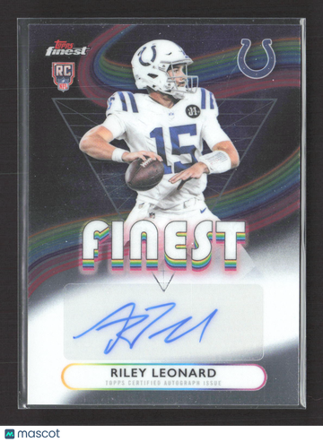2025 Topps Finest Football Riley Leonard #RFA-RL RC