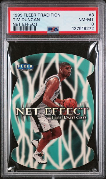 1999 Fleer Net Effect Tim Duncan #3 PSA 8