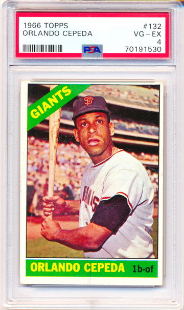 1966 Topps #132 Orlando Cepeda PSA 4 JUST GRADED! NEW CASE!