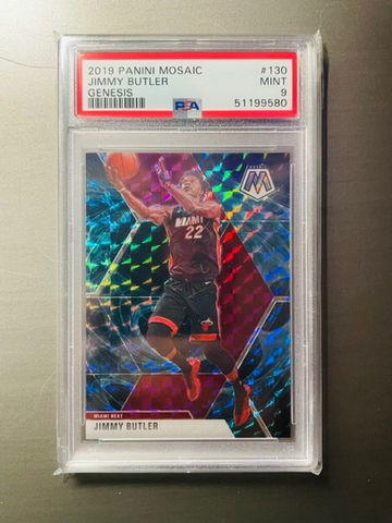 2019 Panini Mosaic Genesis Jimmy Butler PSA 9 SP Rare